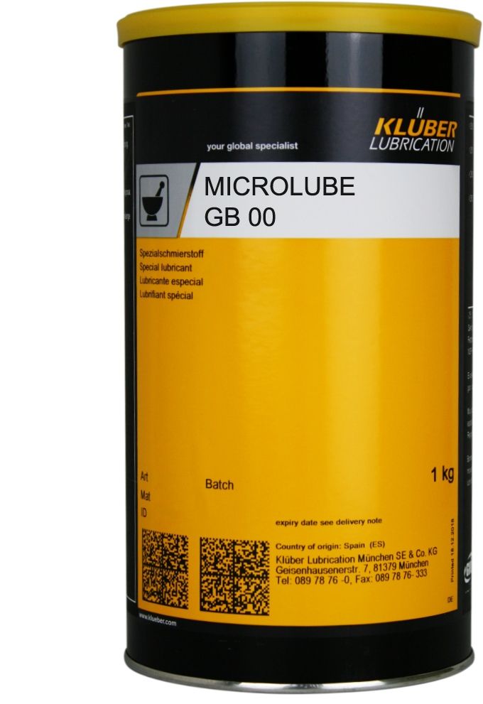 Kluber Microlube GB 00 Mineral oil based lubricant grease 1kg