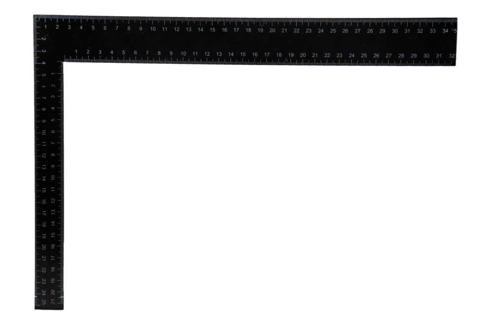 Kristeel Graduated Tri Square – Black Colour With White Graduations