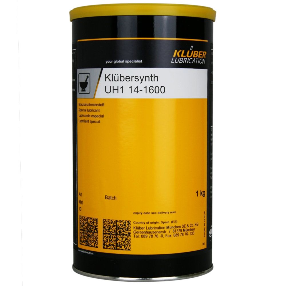 Kluber Klubersynth UH1 14-1600 Synthetic Lubricating Grease 1Kg