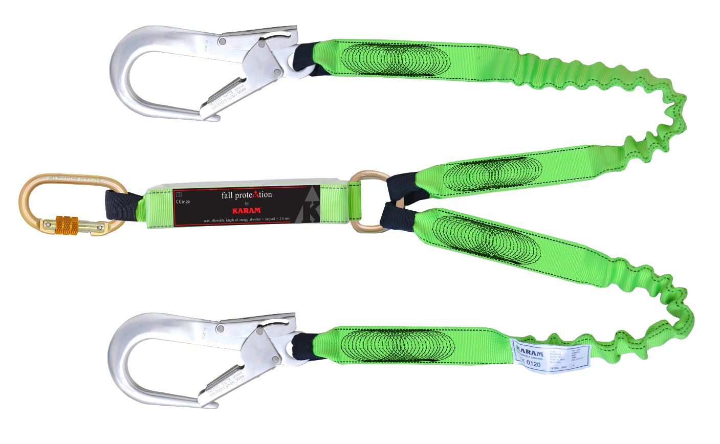 KARAM PN 371 (A) Expandable Shock Absorber Twin Lanyards