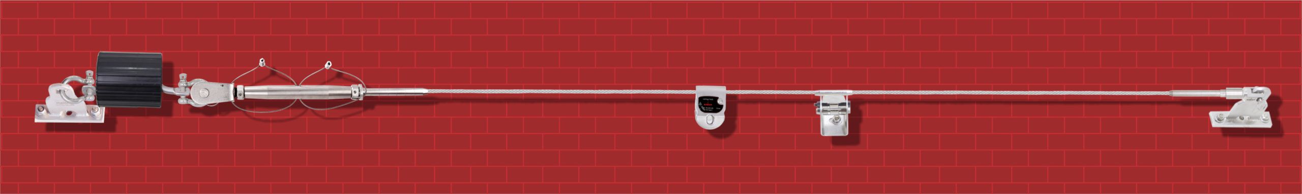 KARAM HORIZON PN 4000 (Floor/Ceiling Mounted) Horizontal Anchorage Lifeline System on Rigid Cable Line