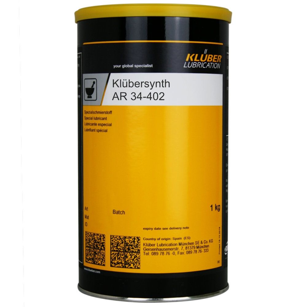 Kluber Klubersynth AR 34-402 Special Synthetic Lubricating Greases 1Kg