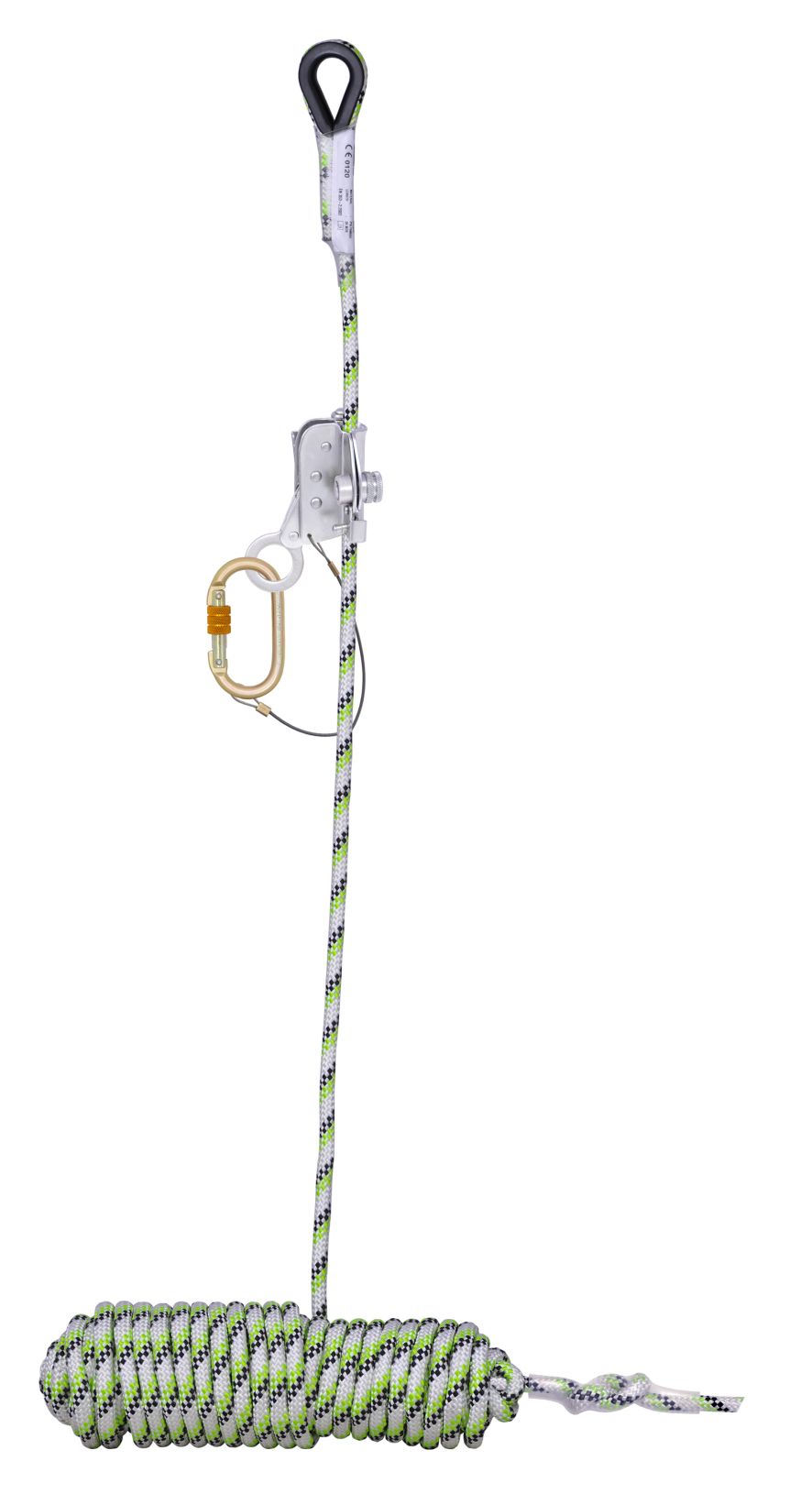 KARAM PN 2005 Non-Detachable Steel Fall Arrester on Kernmantle Rope Anchorage Line