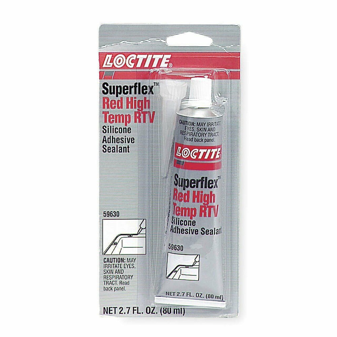 Loctite 59630 Superflex Red High Temp RTV Silicone Adhesive Sealant
