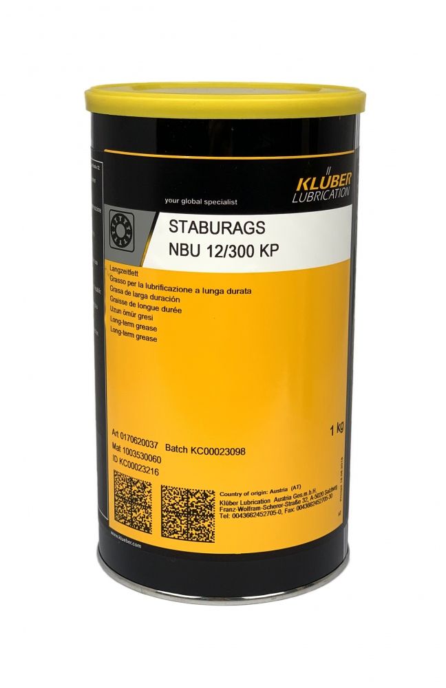 Kluber STABURAGS NBU 12/300 KP Long-term grease for rolling 1kg