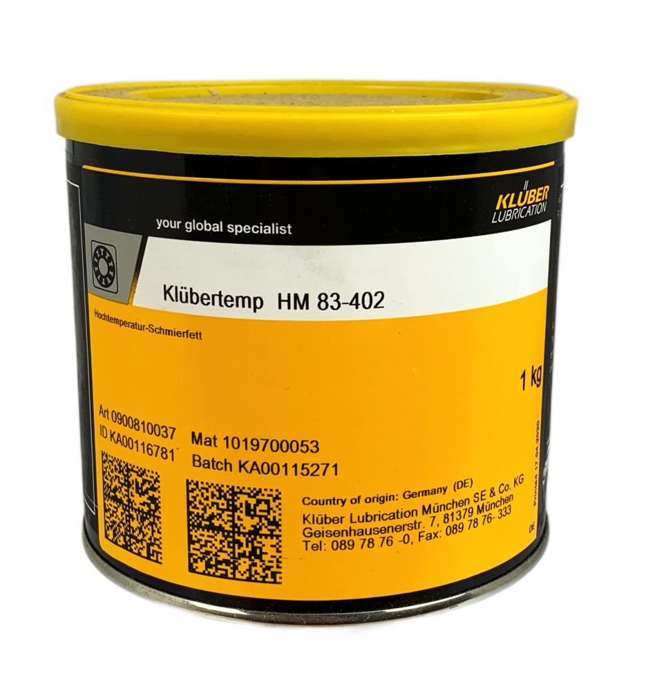 Klubertemp HM 83-402 High-temperature long-term lubrication grease 1kg