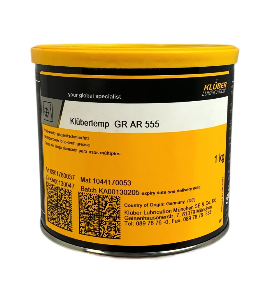 Klubertemp GR AR 555 Long-term lubricating grease for high-temp 1kg