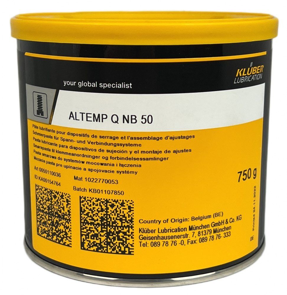 Kluber ALTEMP Q NB 50 Lubricating and assembly paste 750g