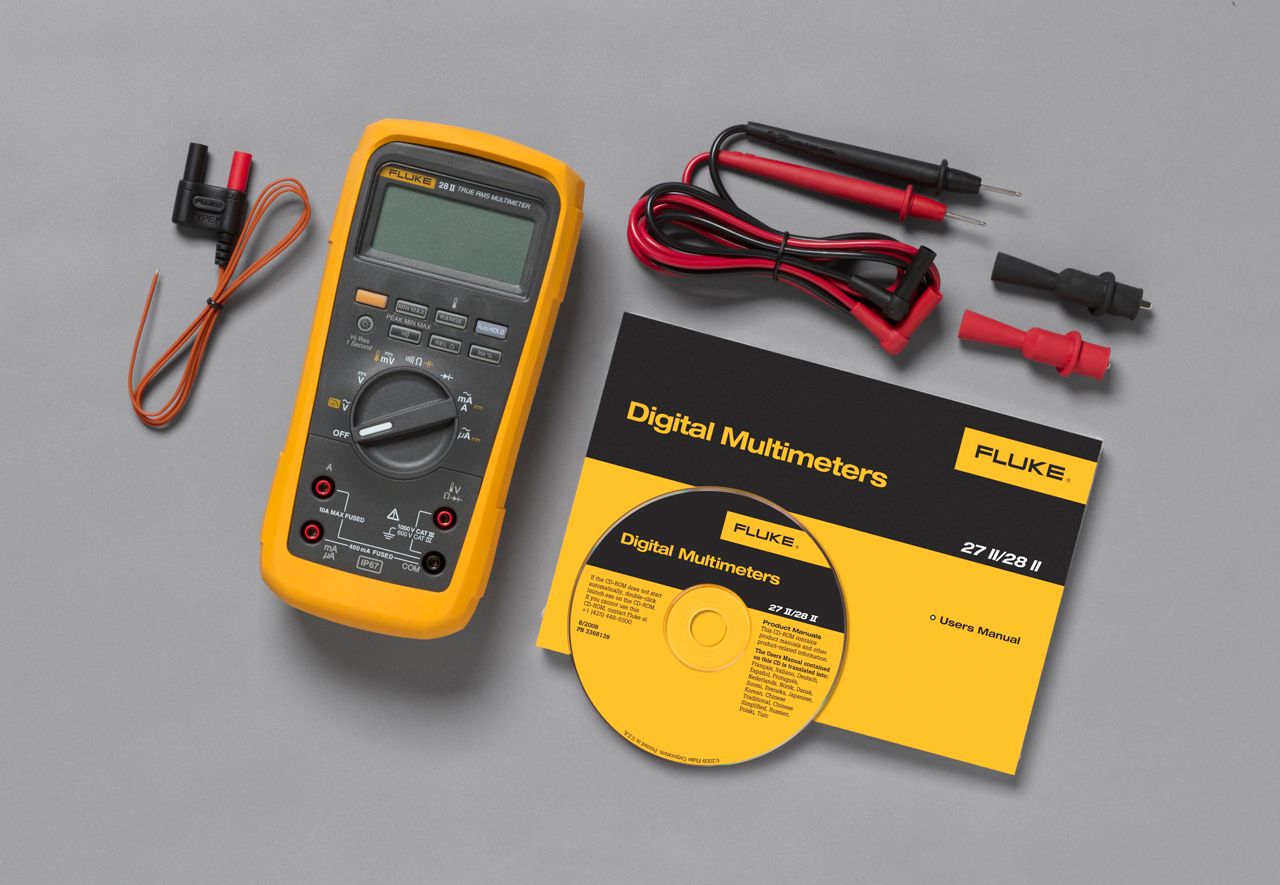 FLUKE 28II-EUR Industrial Multimeter – 1000V AC/DC