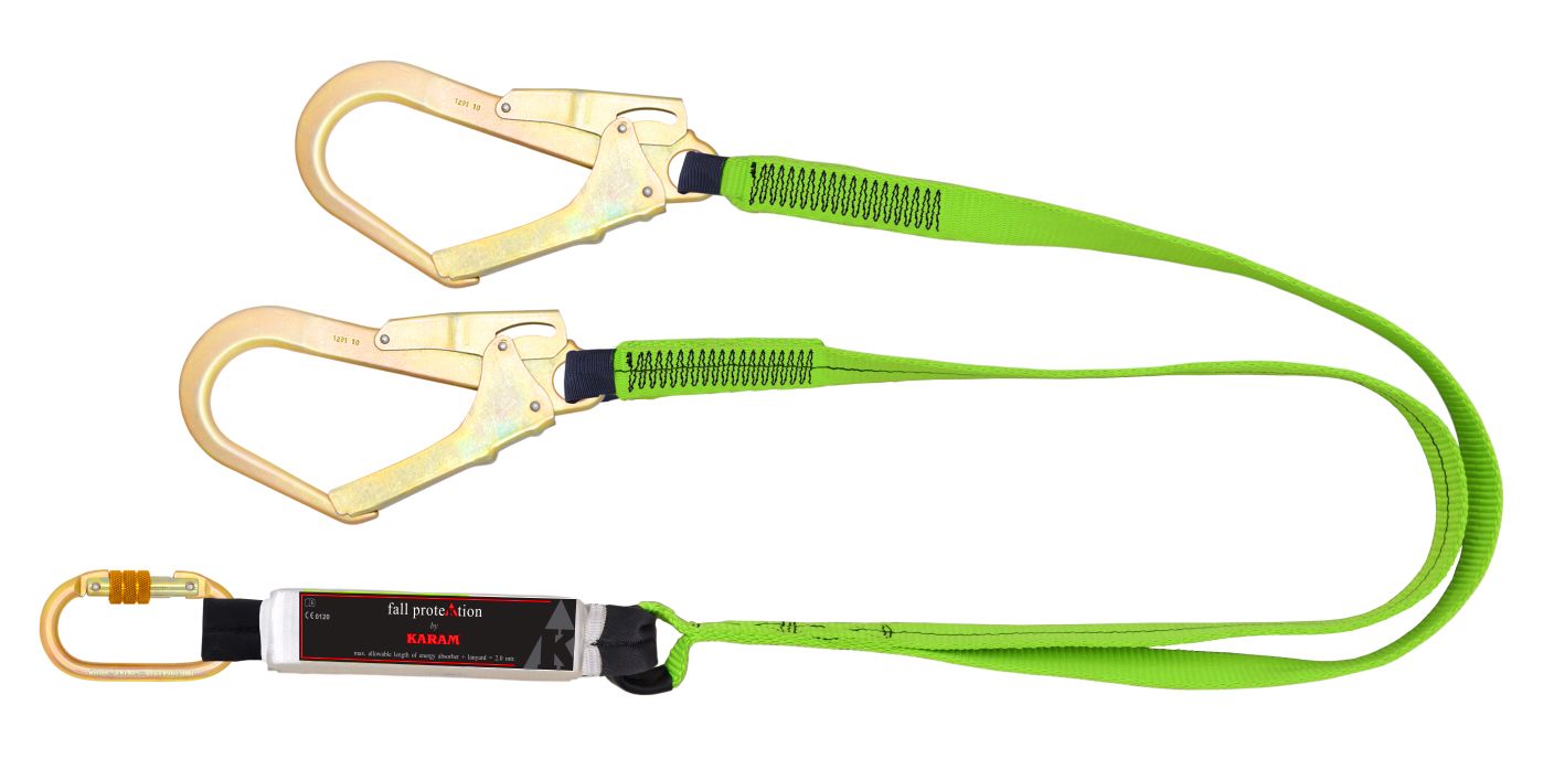 KARAM PN 361 (30) (S) Forked Lanyards with Energy Absorber