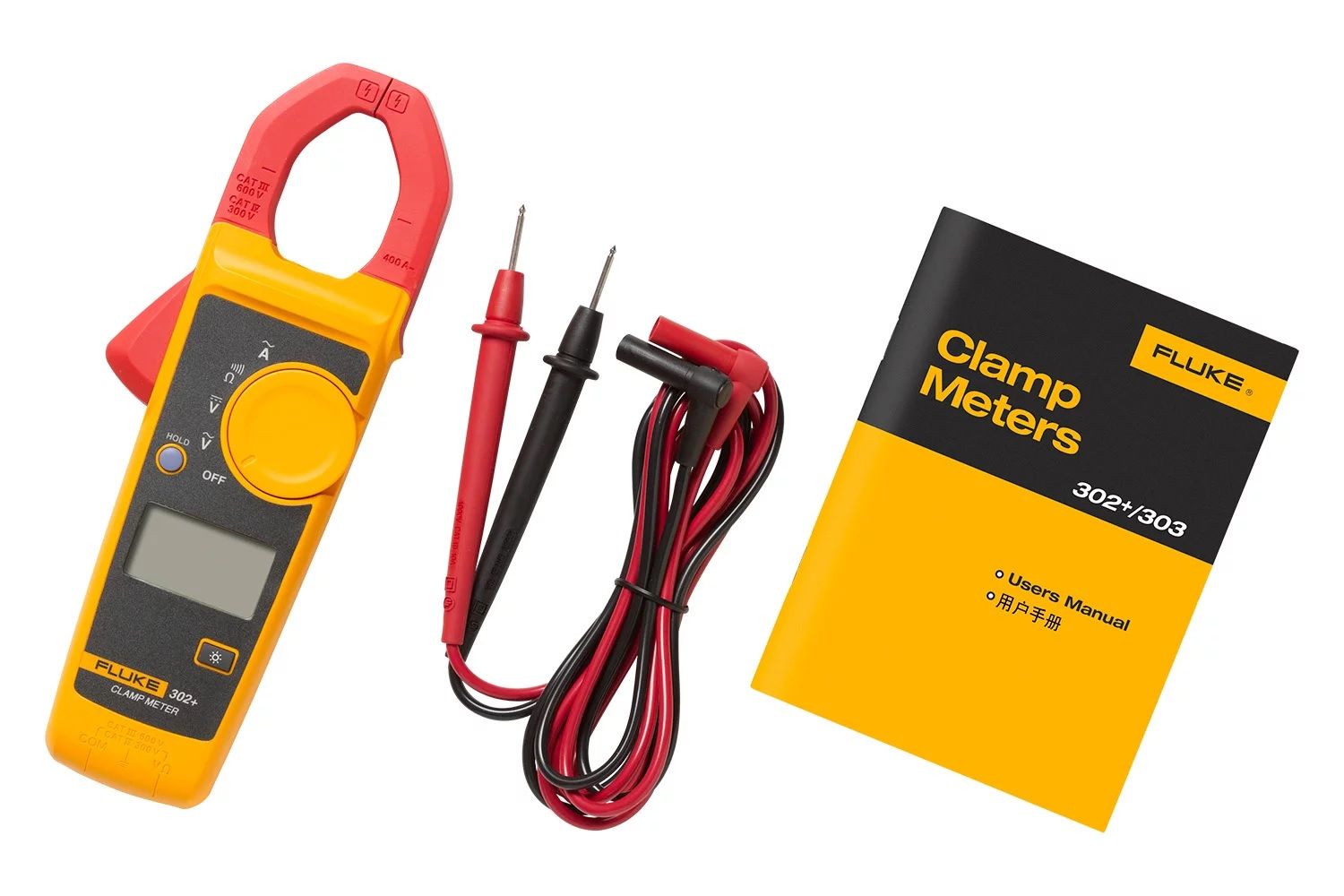 FLUKE 302+ Digital Clamp Meter AC/DC