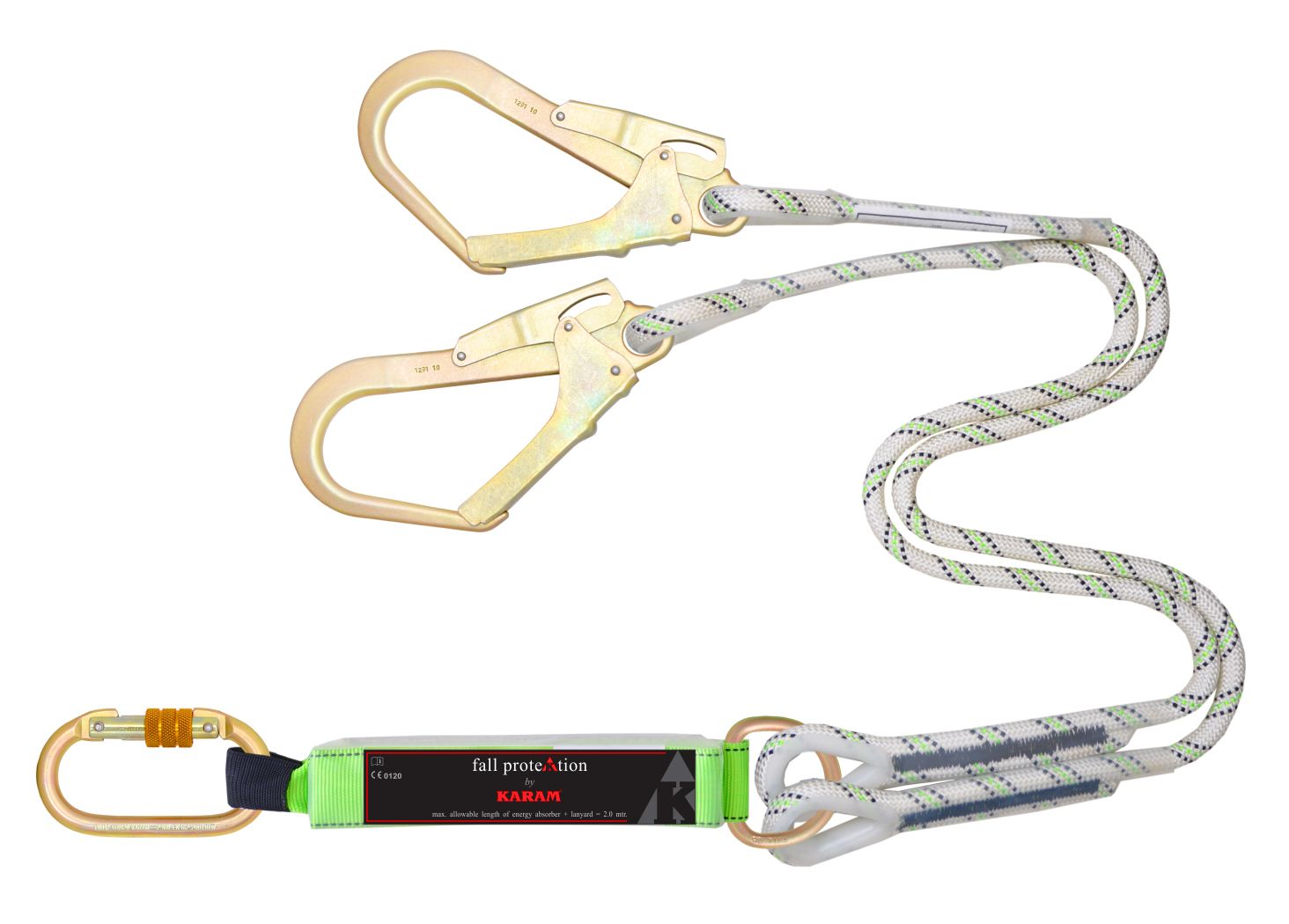 KARAM PN 341 Forked Lanyards with Energy Absorber