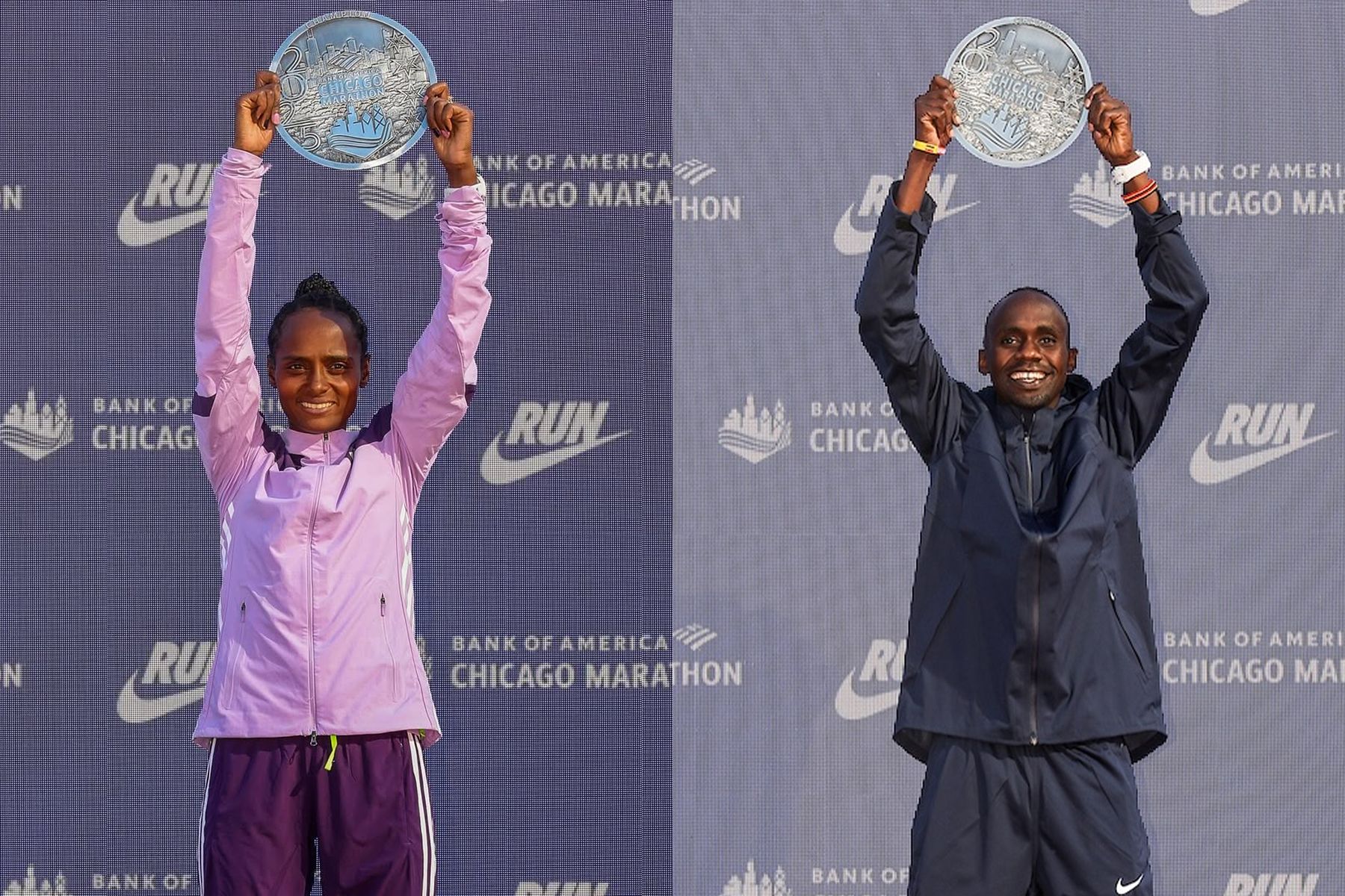 2025 시카고 마라톤 우승자들의 신발은?