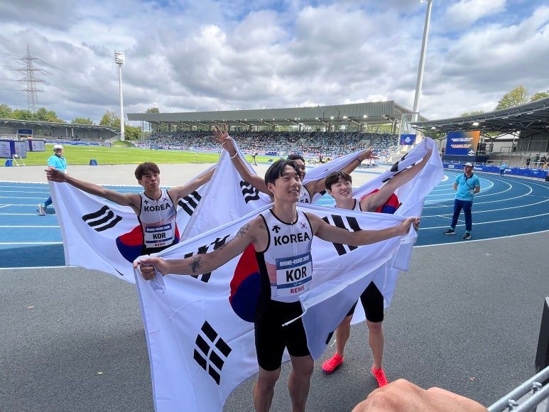 2025 하계세계대학경기대회, 대한민국 남자 4x100m 릴레이팀 금메달 쾌거