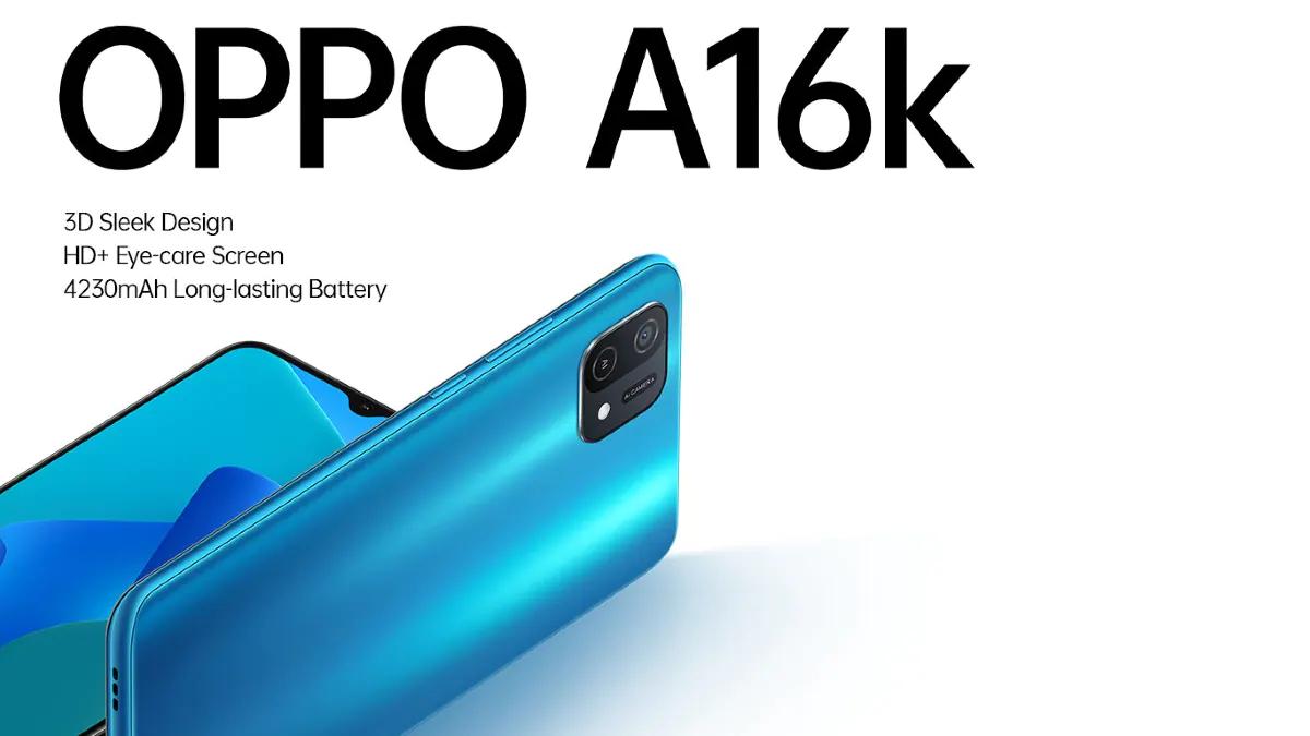 Oppo A16k представлен официально. Это смартфон среднего класса
