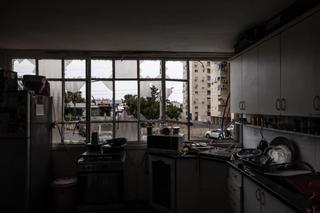 A view of damaged building after Hamas' rocket attacks in Ashkelon, Israel