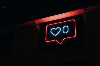 neon sign of Instagram love function