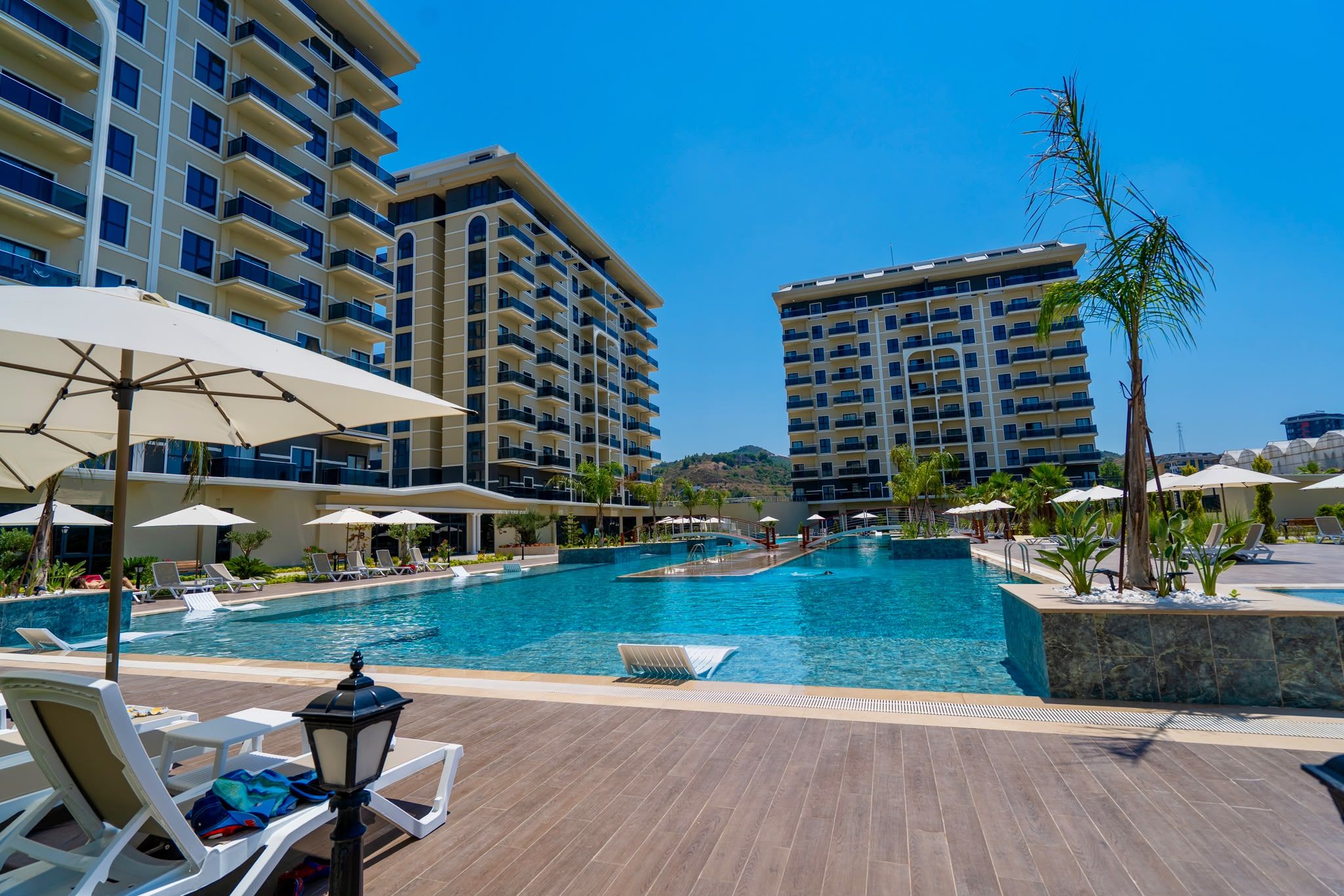 Apartament 1+1 z widokiem na basen – Exodus Riverside, Demirtaş