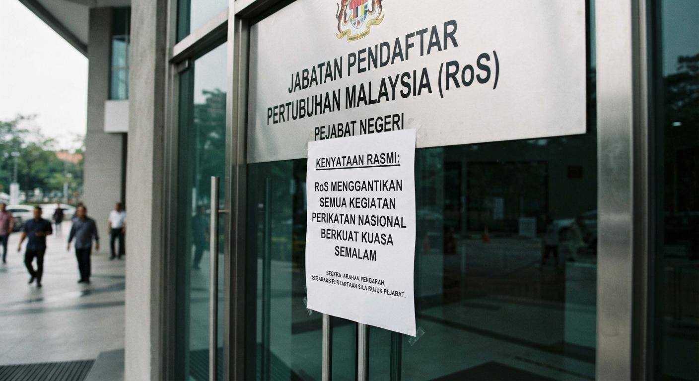 RoS Gantung Semua Kegiatan Perikatan Nasional Berkuat Kuasa Semalam