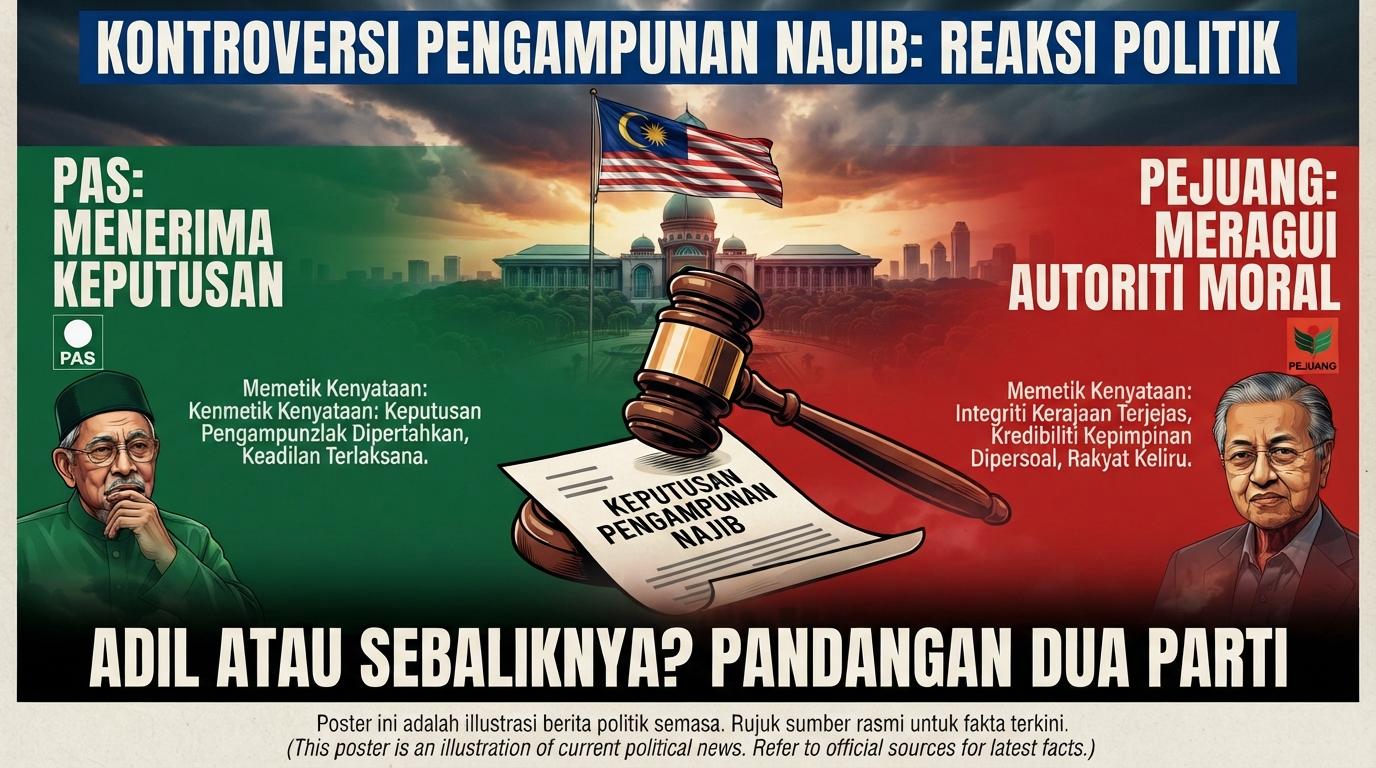 PAS Terima Keputusan Benarkan Najib Pulang, Pejuang Ragu Autoriti Moral Kerajaan