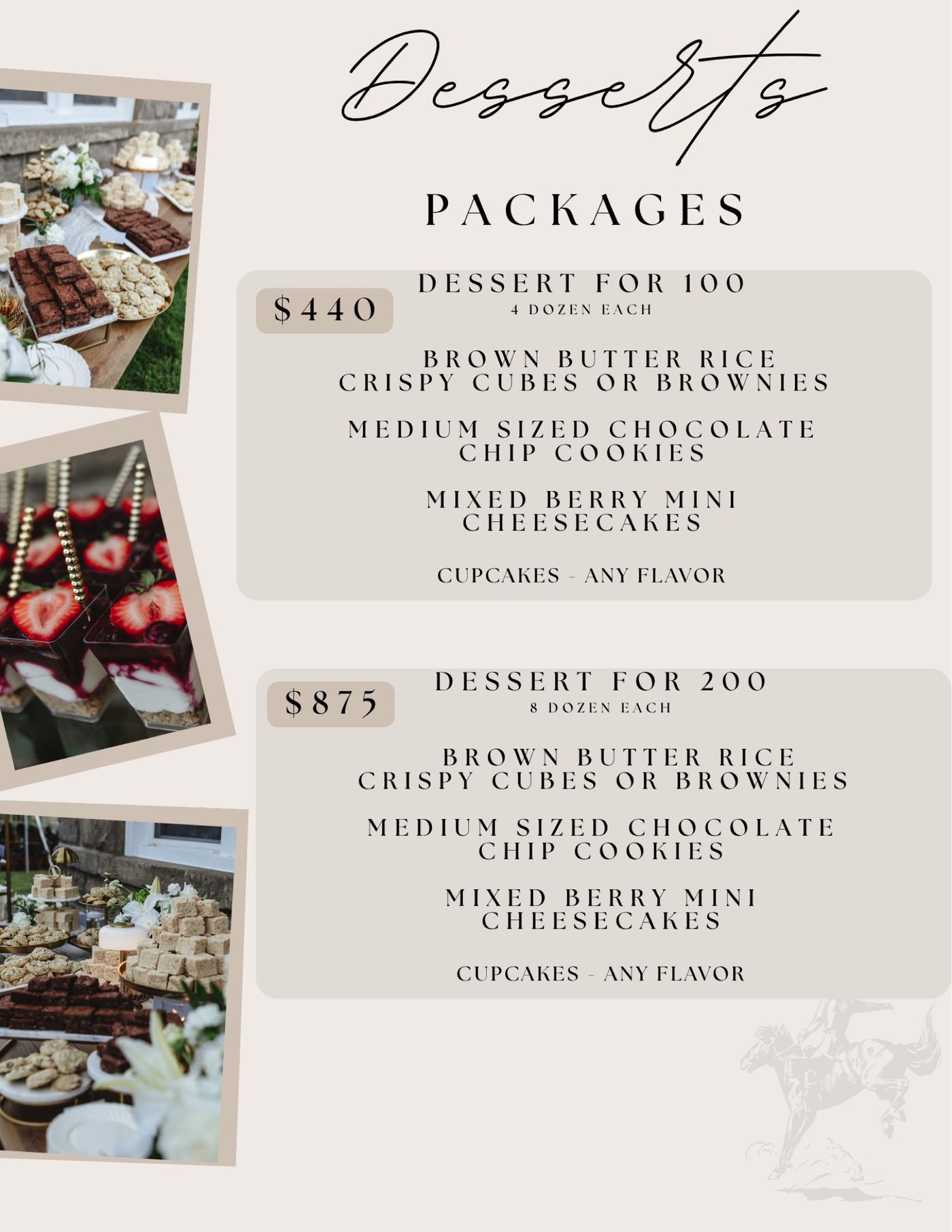 Dessert Menu, page 3