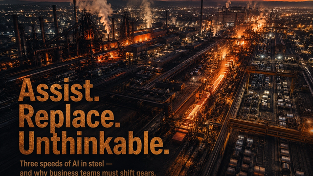 Steel Factory at Dusk