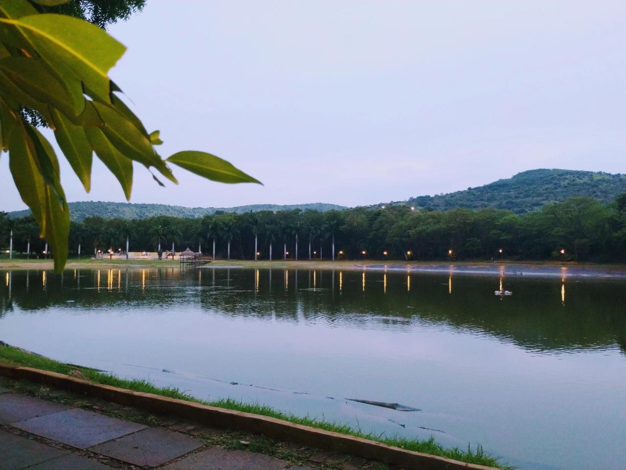 The enchanting lake view at JSW Township, Vidyanagar