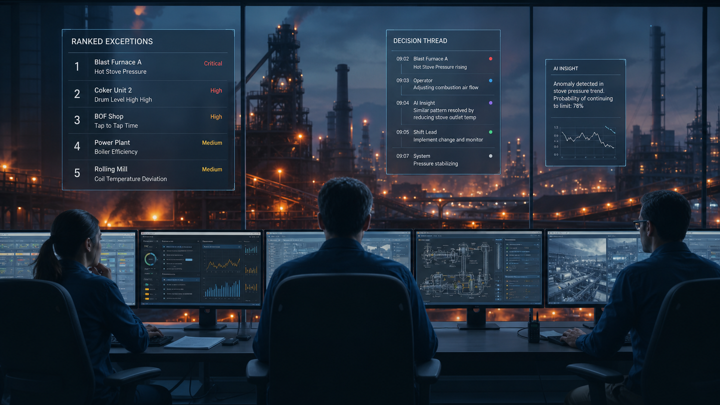 The Digital Operations Room: Humans, AI Agents, and Enterprise Systems