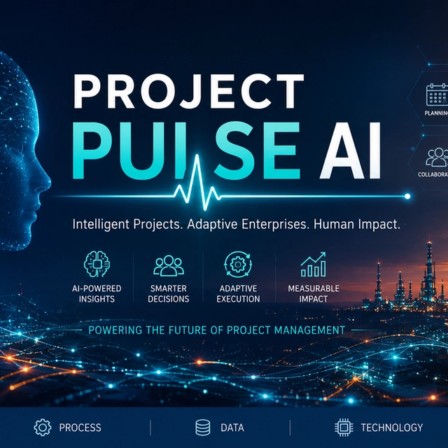 Project Pulse AI explores the future of AI-driven project management, intelligent enterprises, digital transformation, leadership, PMOs, automation, and enterprise systems in the age of adaptive organizations