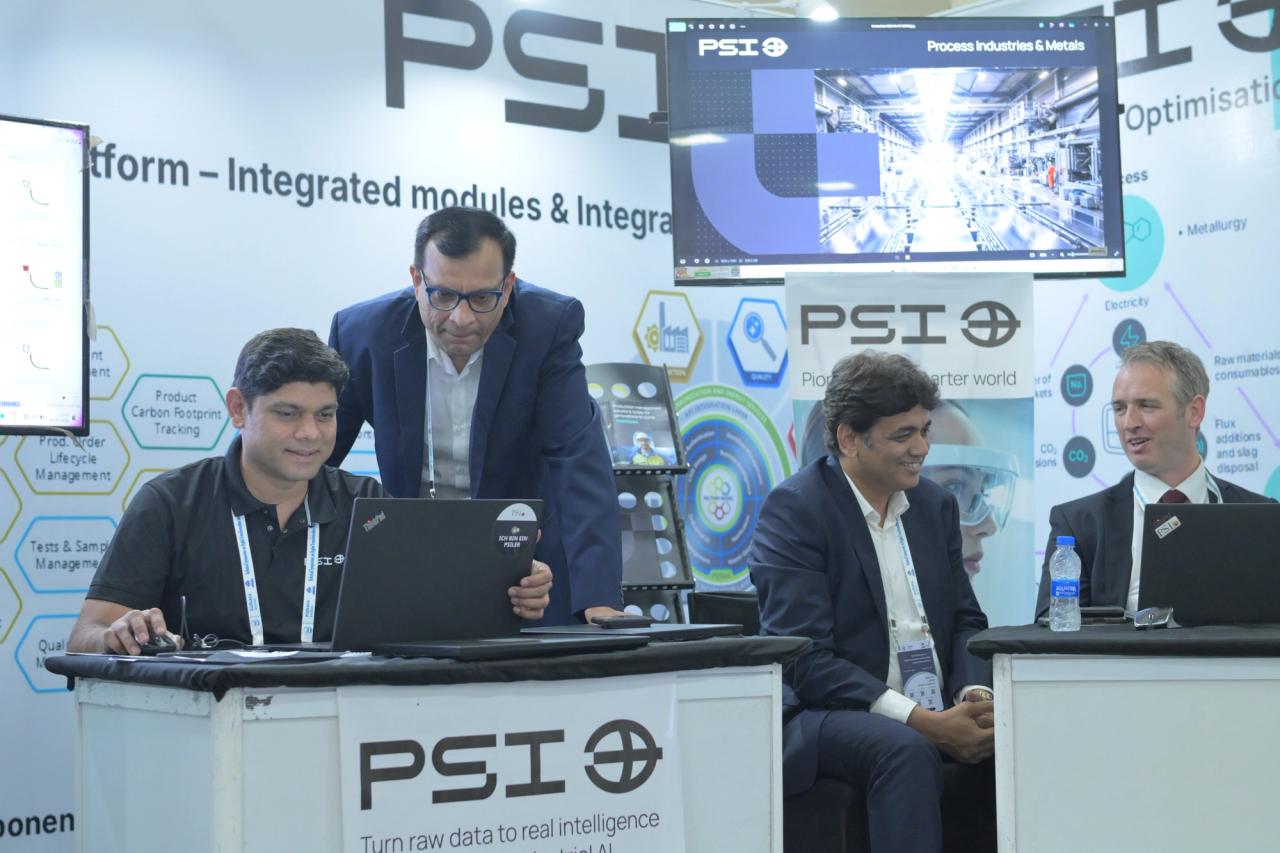 The best conversations happened at the booth — after the slides were done.