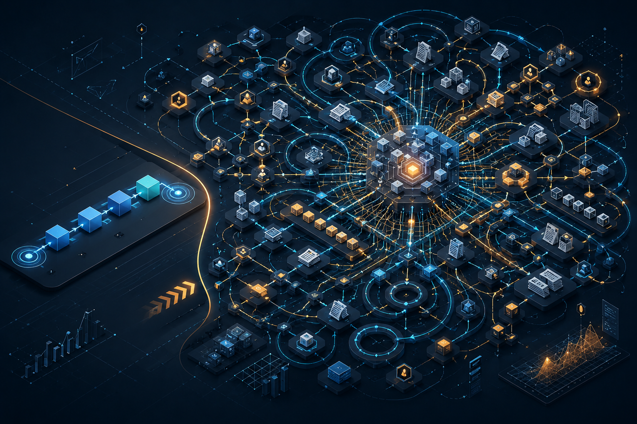 Streamlined workflow vs complex network