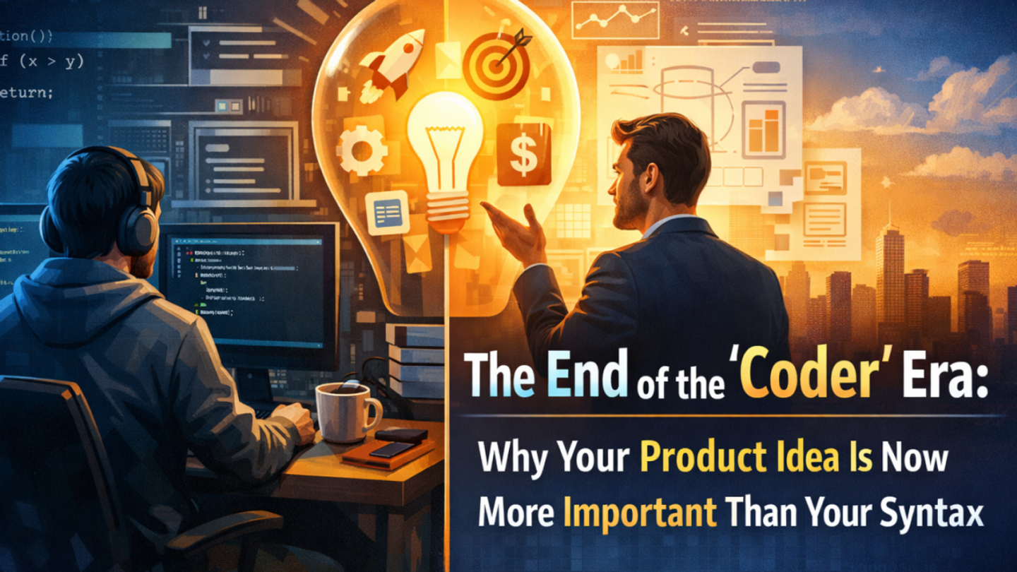 The End of the "Coder" Era: Why Your Product Idea Is Now More Important Than Your Syntax
