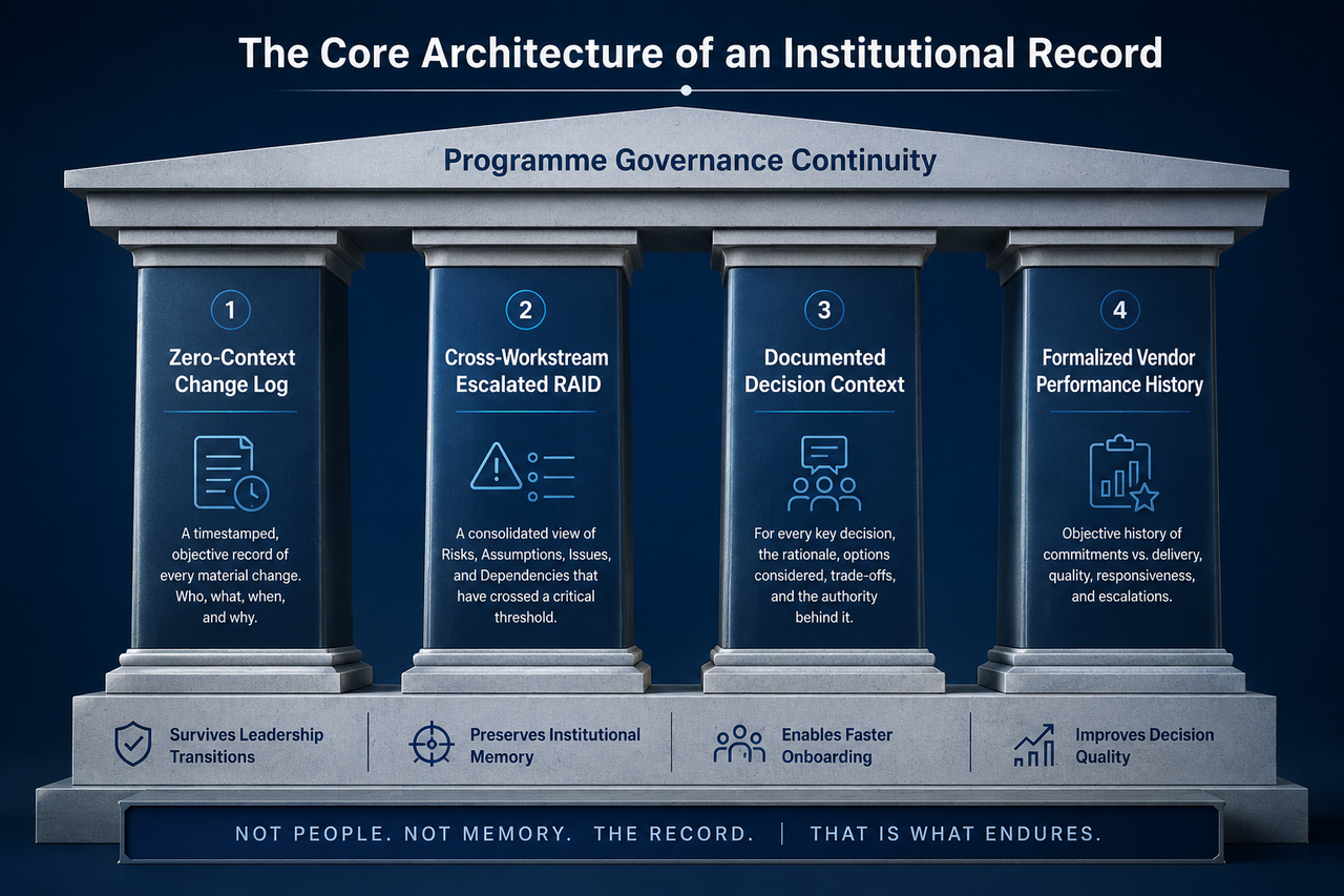 The Core Pillars of the Institutional Record