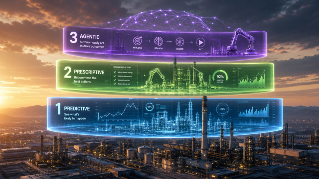 From Predictive to Prescriptive to Agentic Manufacturing AI