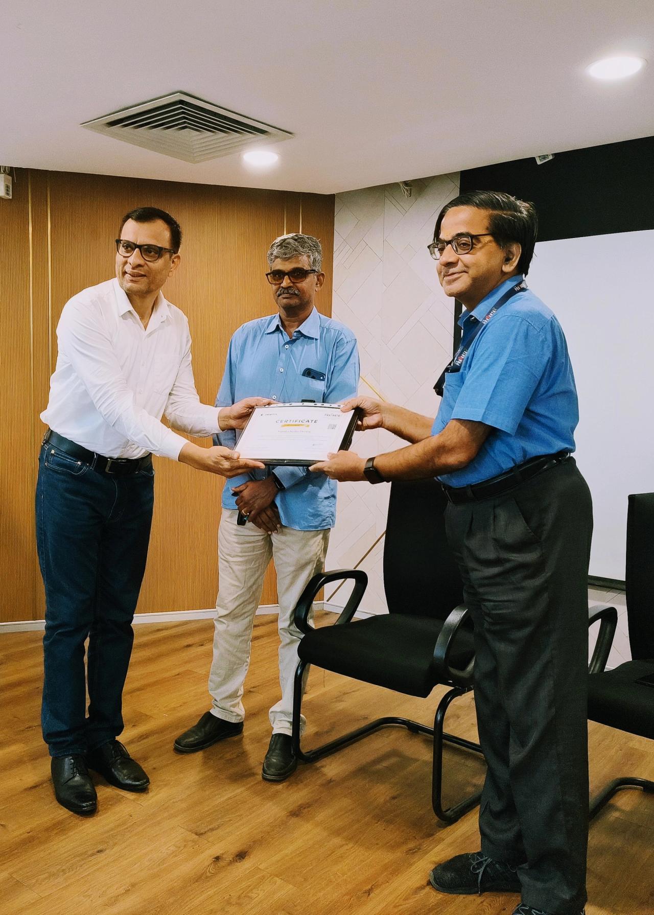 Receiving Certificate of Completion