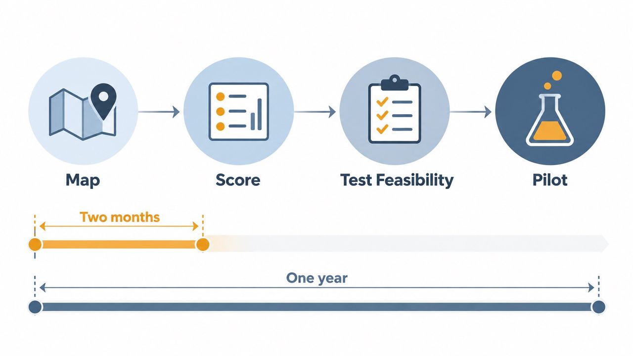 Map, Score, Test, Pilot