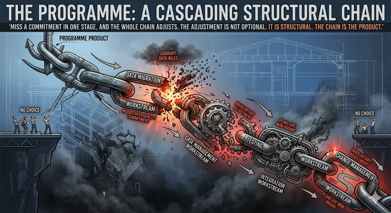 A cascading structural chain