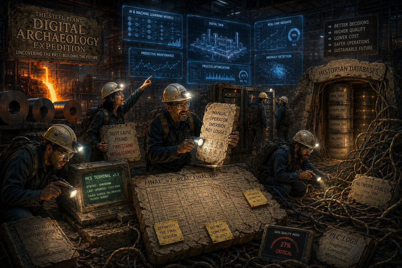 Data Archaeology in a Steel Mill