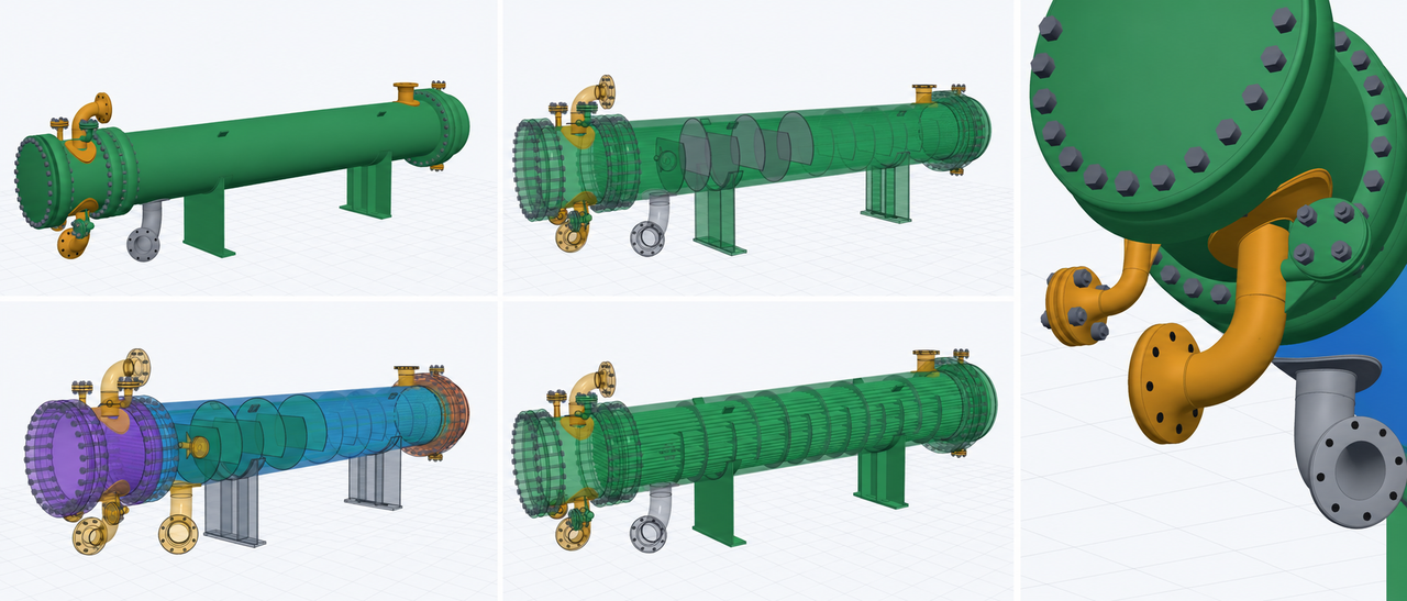 Revealing engineering details from 3D model
