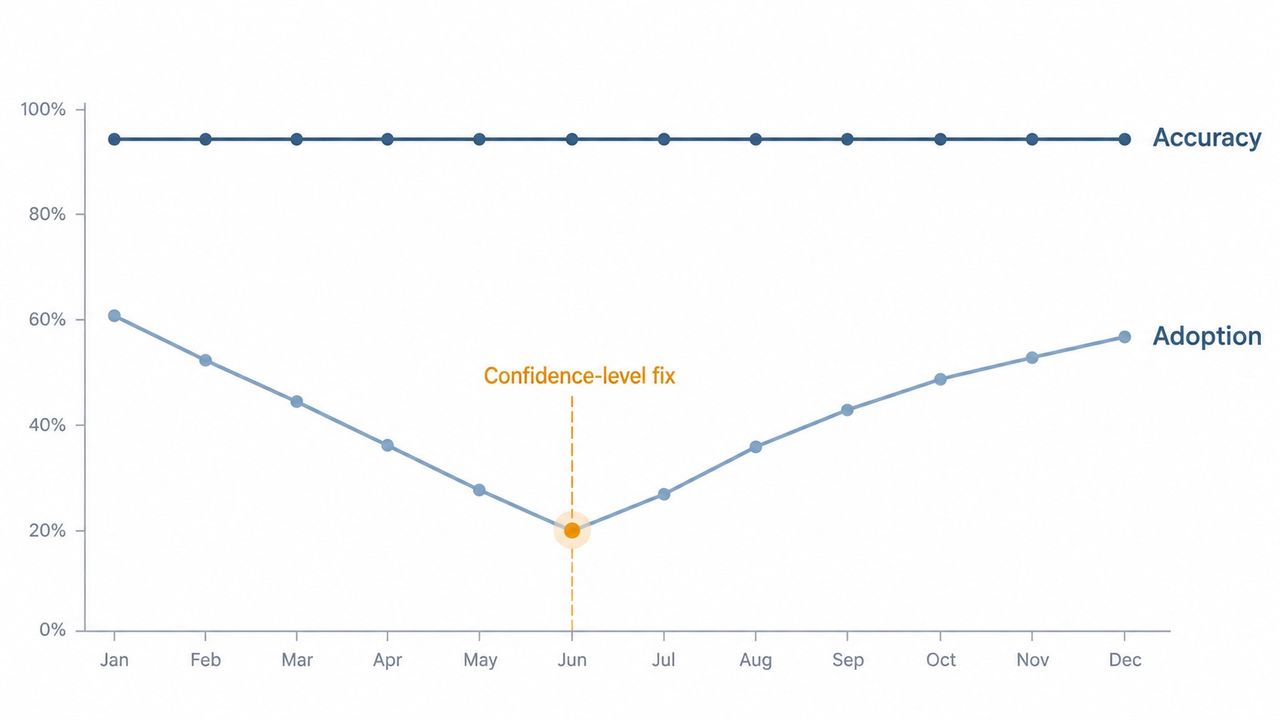 Accuracy Up, Adoption Down