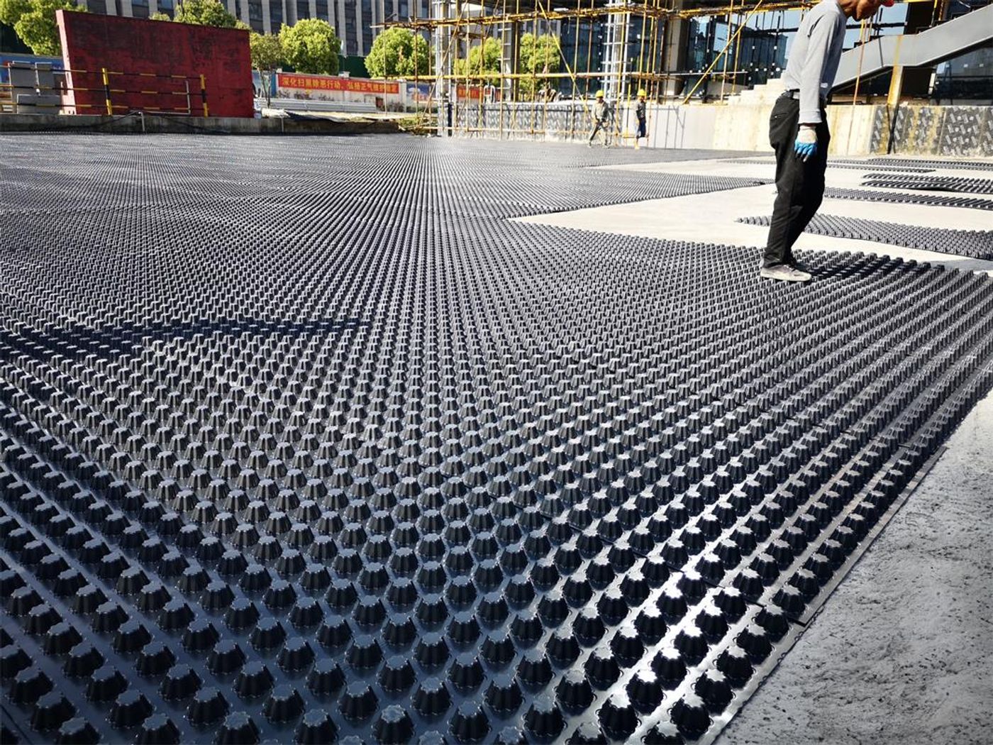 Landscape Garden Drainage Board Construction
