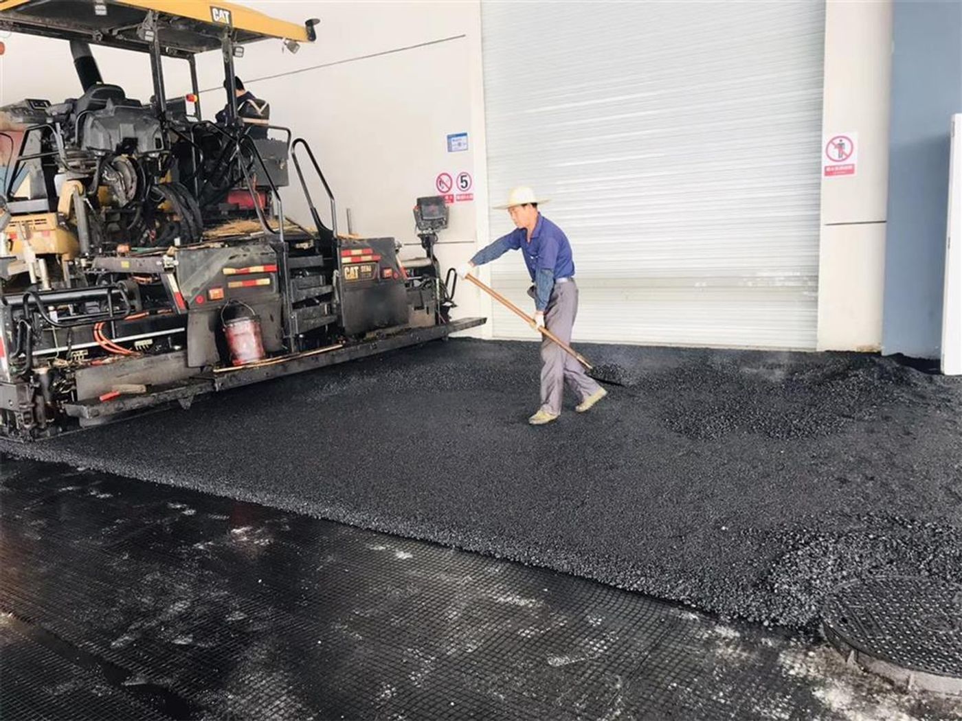 Factory road hardening project