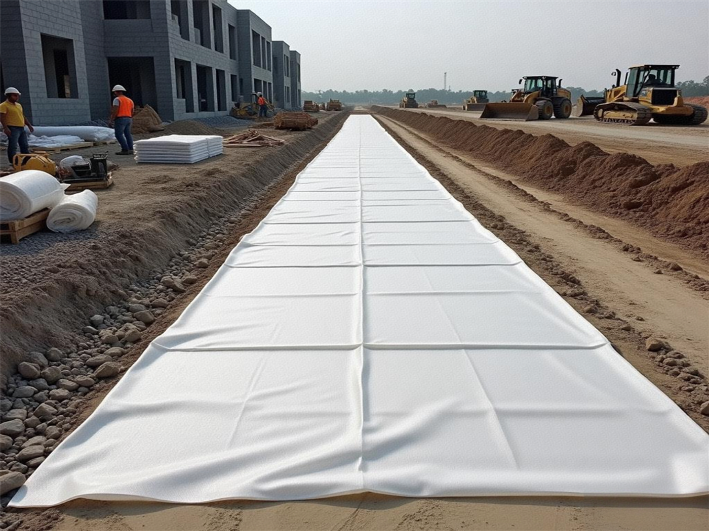 Subgrade anti-seepage and reinforcement construction