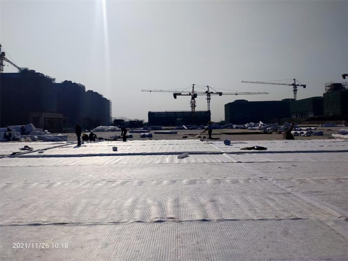 Drainage Works for Underground Garage Roof Slab