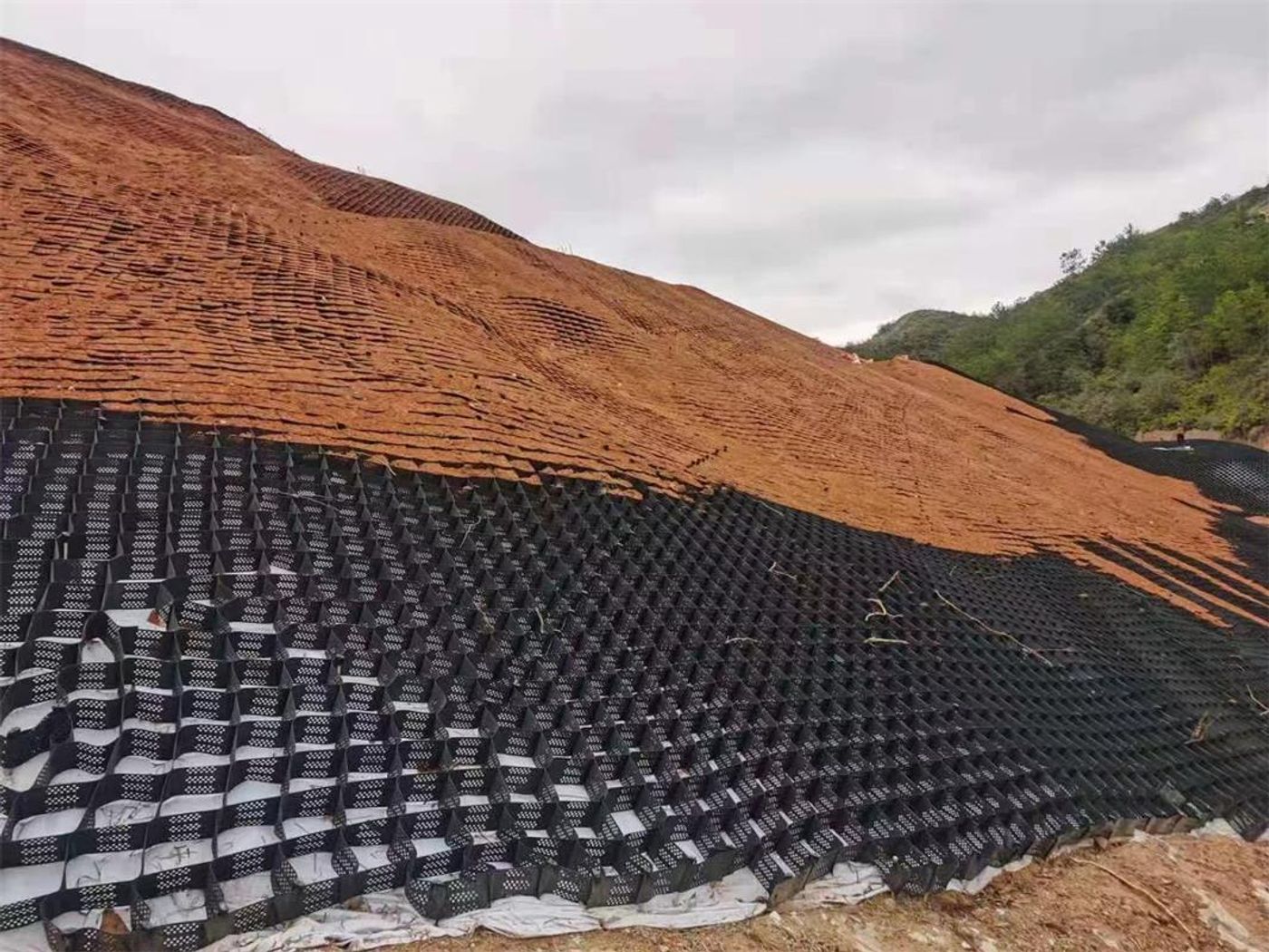 Mountain Slope Protection Construction
