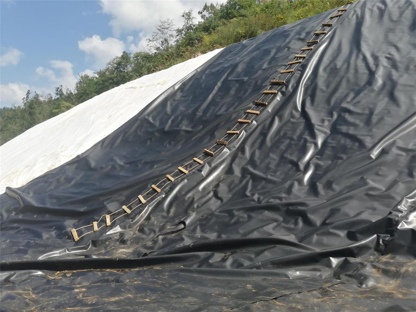 Water and soil anti-seepage protection for river slope revetment