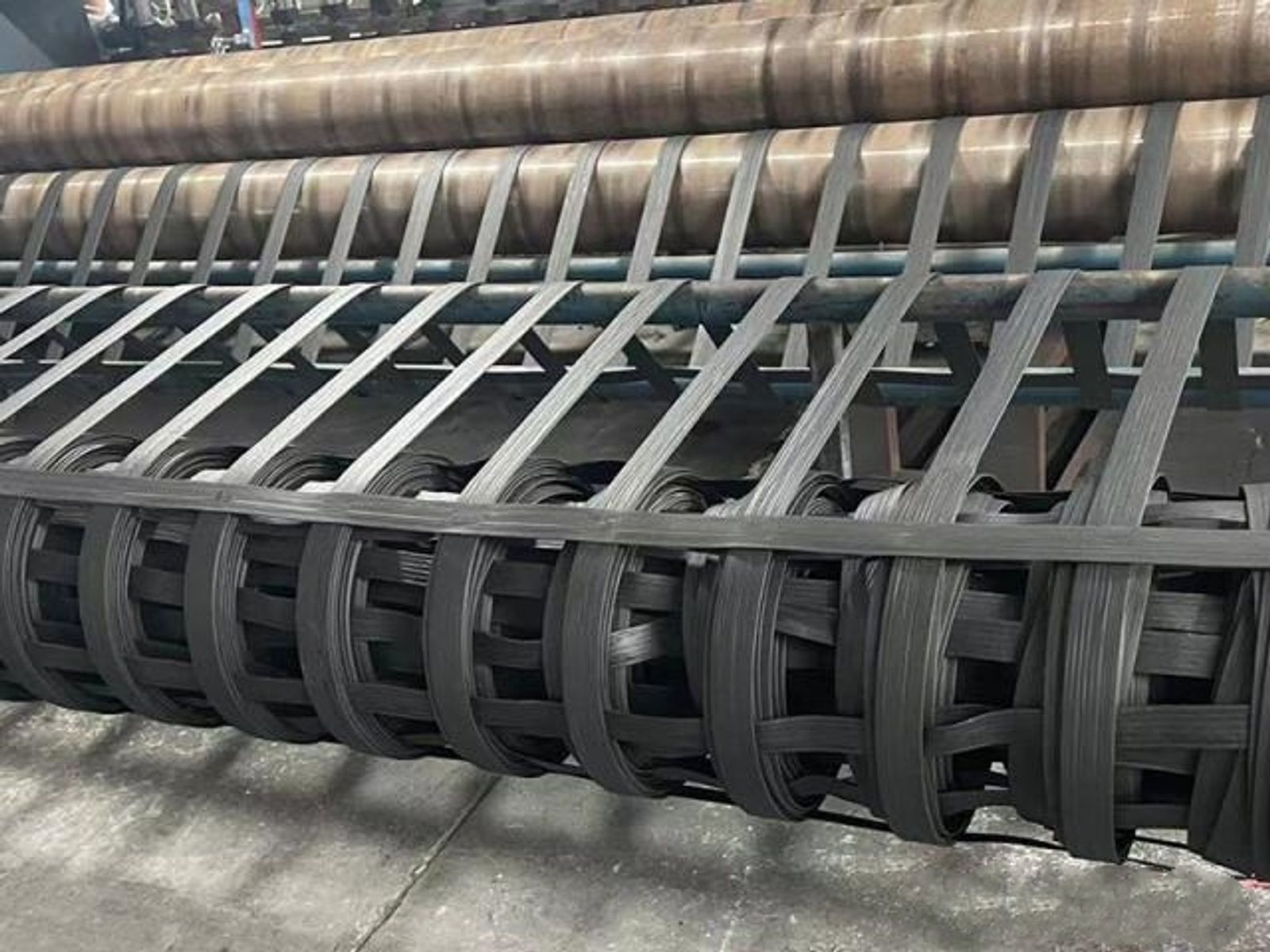 Fiber-plastic Geogrid