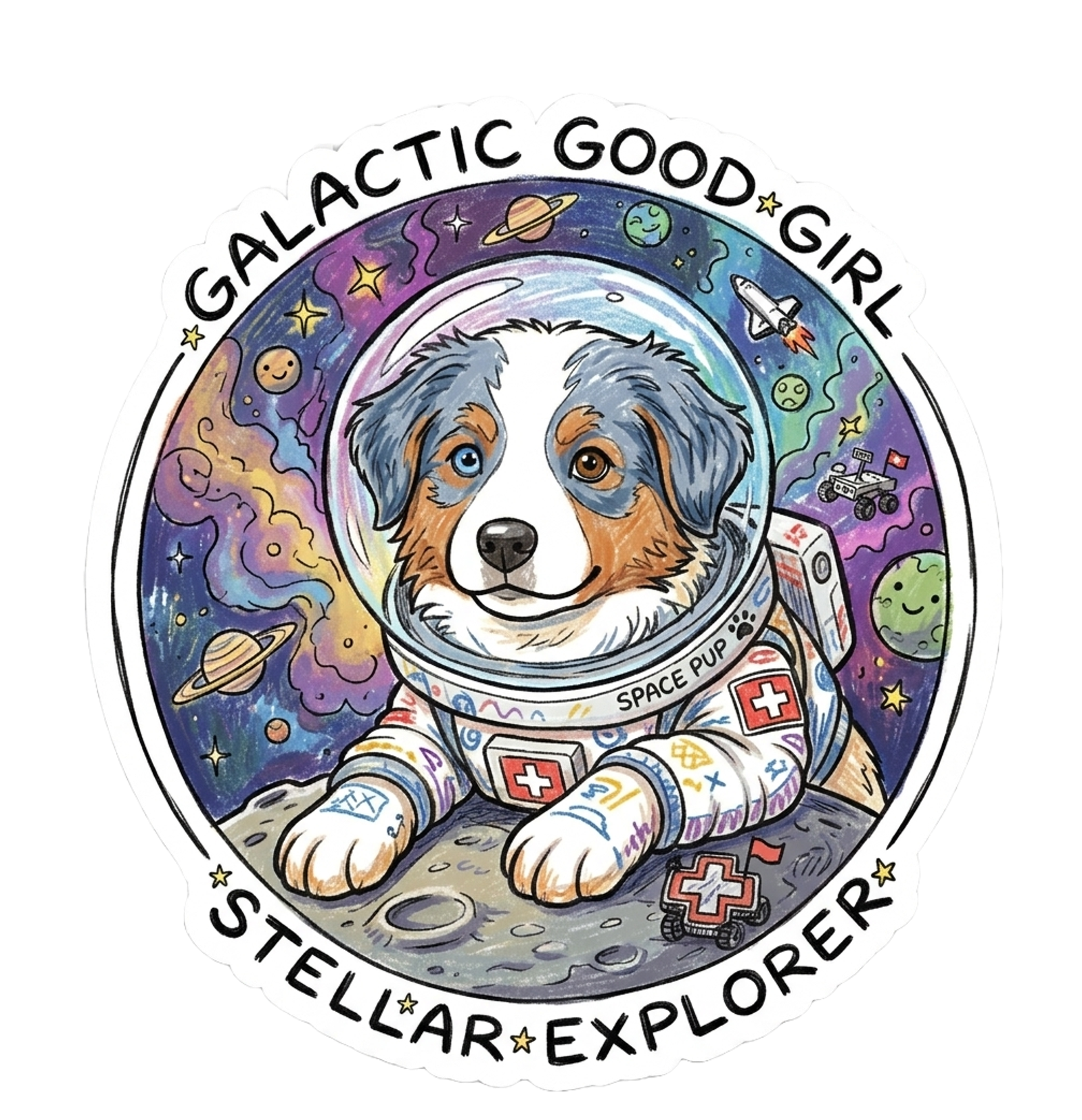 Cosmic Shepherd Sticker  sticker