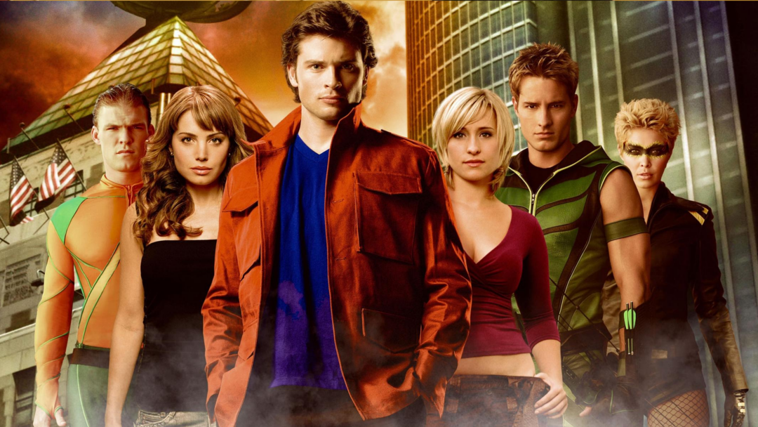 A promotional banner for Smallville season 8.