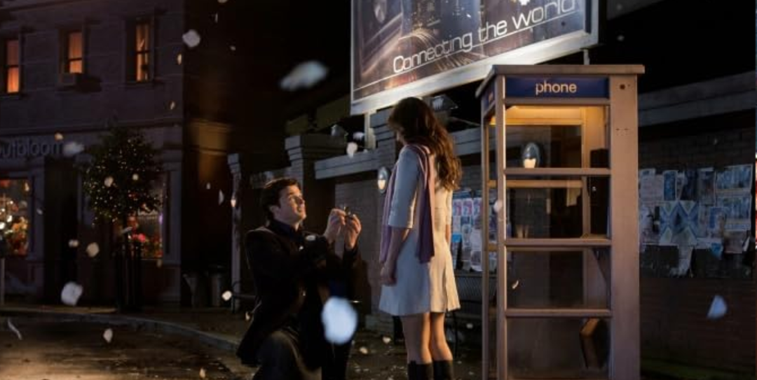 Clark proposing to Lois.